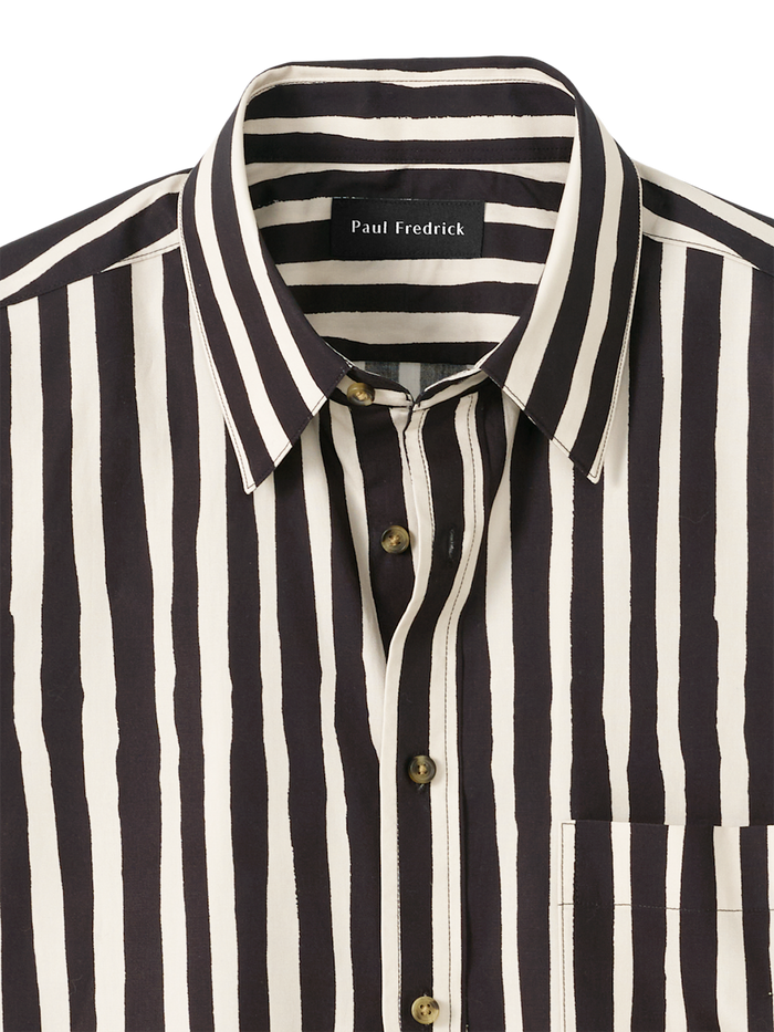 Alternate Image of Cotton Stripe Casual Shirt-5