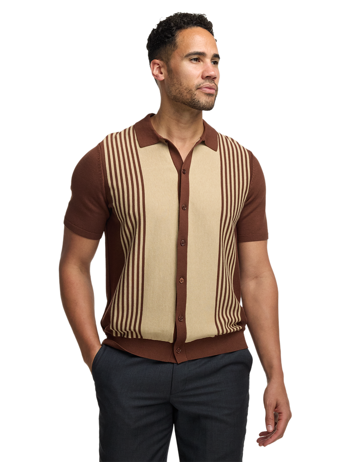 Alternate Image of Cotton Three Button Front Polo-1