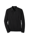 Product Image of Cotton Three Button Polo-Black