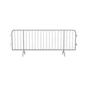 Crowdmaster® Crowd Control Pre Galvanized Heavy Duty Steel Barricade - Bridge Feet - 8.4 Ft Long