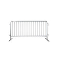 Crowdmaster® Crowd Control Pre Galvanized Heavy Duty Steel Barricade - Flat Feet - 6.5 Ft Long