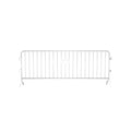 Crowdmaster® Crowd Control Powder Coated Heavy Duty Steel Barricade - Bridge Feet - 8.5 Ft Long