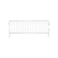 Crowdmaster® Crowd Control Powder Coated Heavy Duty Steel Barricade - Flat Feet - 8.4 Ft Long
