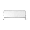 Crowdmaster® Crowd Control Pre Galvanized Heavy Duty Steel Barricade - Flat Feet - 8.4 Ft Long