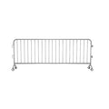Crowdmaster® Crowd Control Pre Galvanized Light Duty Steel Barricade - Bridge Feet - 8.4 Ft Long