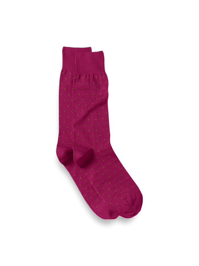 Product Image of Dot Cotton Blend Sock-Berry Multi