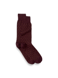 Product Image of Dot Cotton Blend Sock-Burgundy Multi