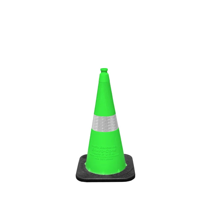 Enviro Cone 28" Traffic Cone - Lime - 7 Lbs - 4" 3M Reflective Collar