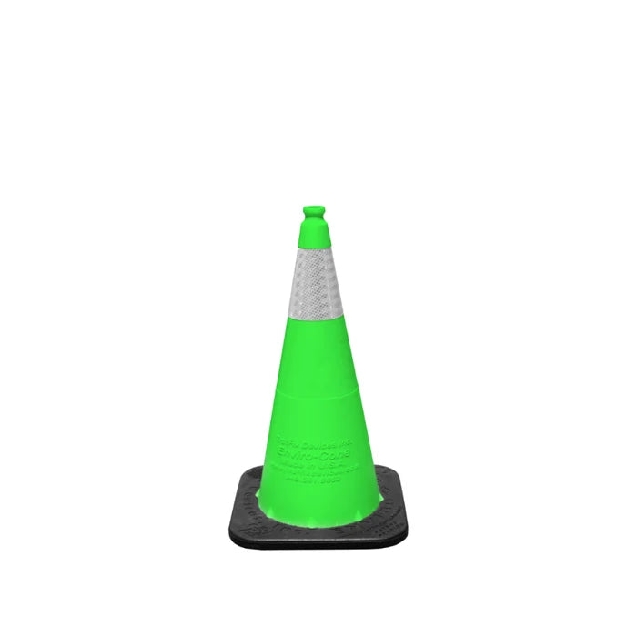Enviro Cone 28" Traffic Cone - Lime - 7 Lbs - 6" 3M Reflective Collar