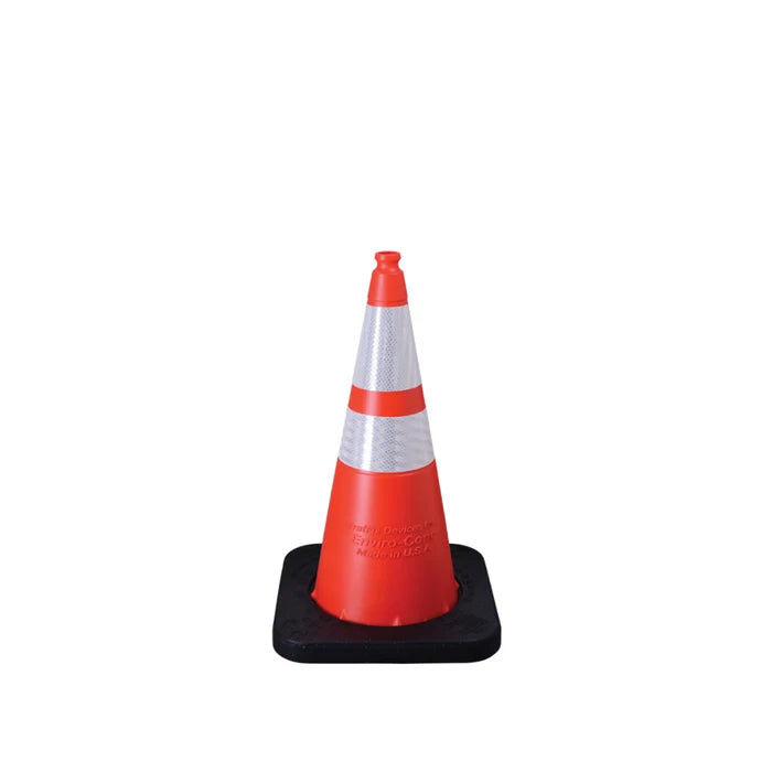 Enviro Cone 28" Traffic Cone - Orange - 12 Lbs - 6" + 4" 3M Reflective Collar