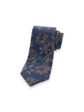 Product Image of Floral Woven Silk Tie-Blue/Purple