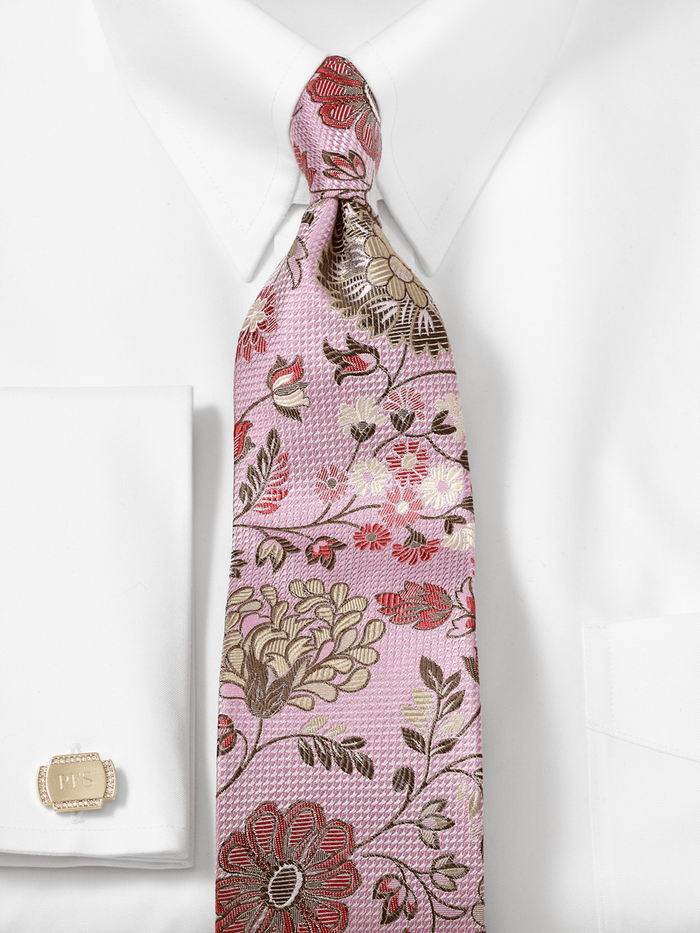 Alternate Image of Floral Woven Silk Tie-1