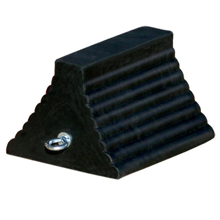 General-Purpose 10.5" Rubber Wheel Chocks - Corded Bottom - RC815