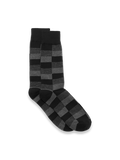 Product Image of Geometric Cotton Blend Sock-Black/Grey