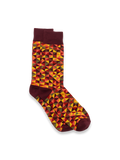 Product Image of Geometric Cotton Blend Sock-Multi