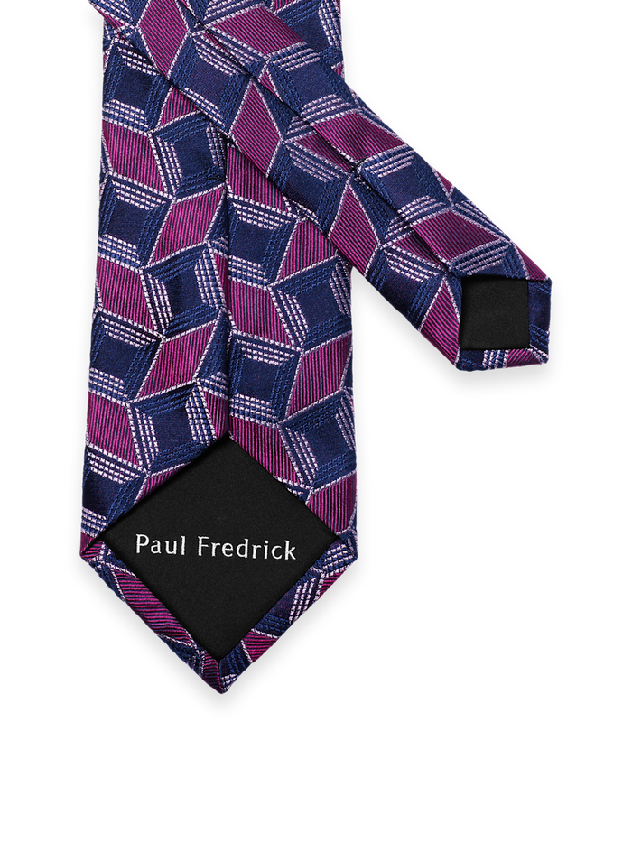 Alternate Image of Geometric Woven Silk Tie-2