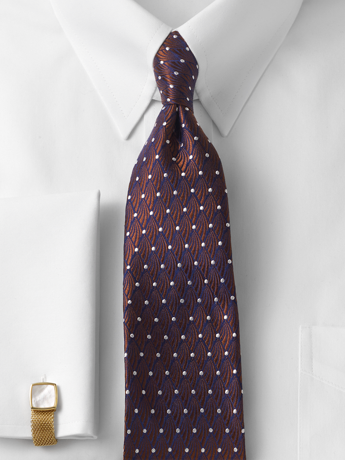 Alternate Image of Geometric Woven Silk Tie-1