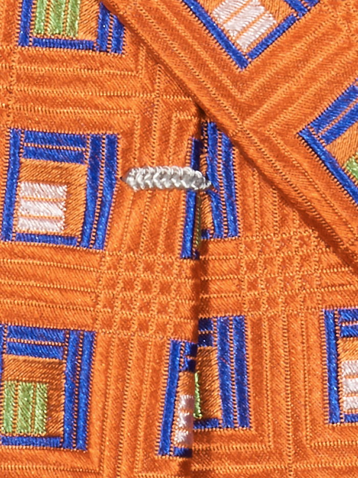 Alternate Image of Geometric Woven Silk Tie-2