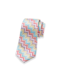 Product Image of Herringbone Woven Silk Tie-Multi