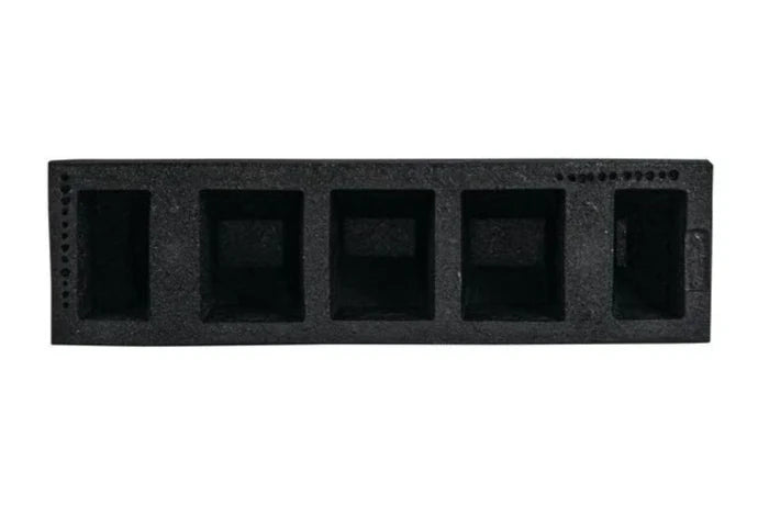 Home Park-It® 3' Feet Black with Yellow Stripes Parking Stop - Long Lasting - GNRS1319YB
