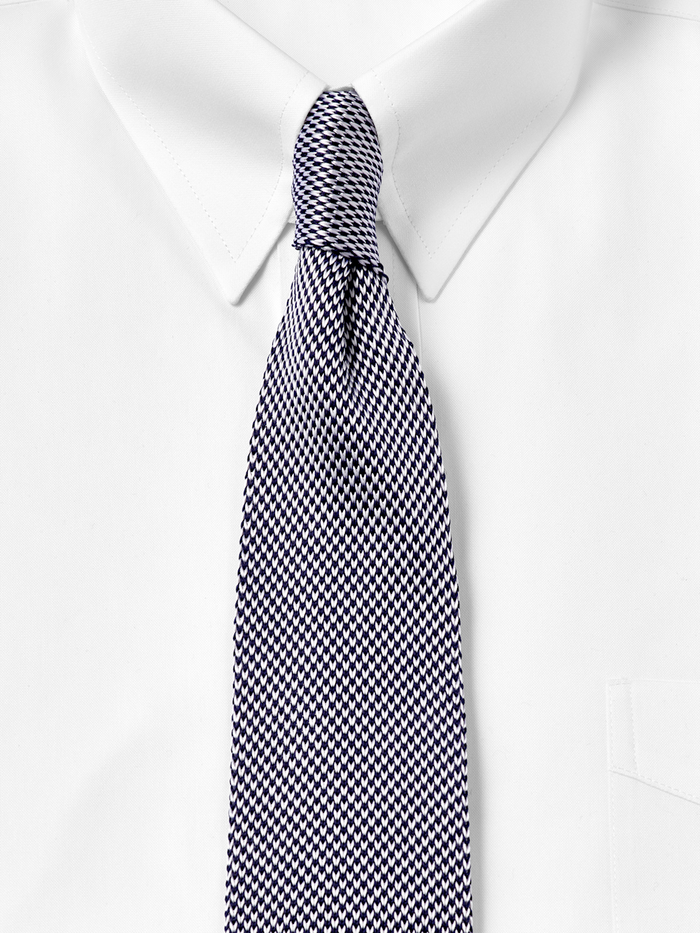 Alternate Image of Houndstooth Knit Silk Tie-1