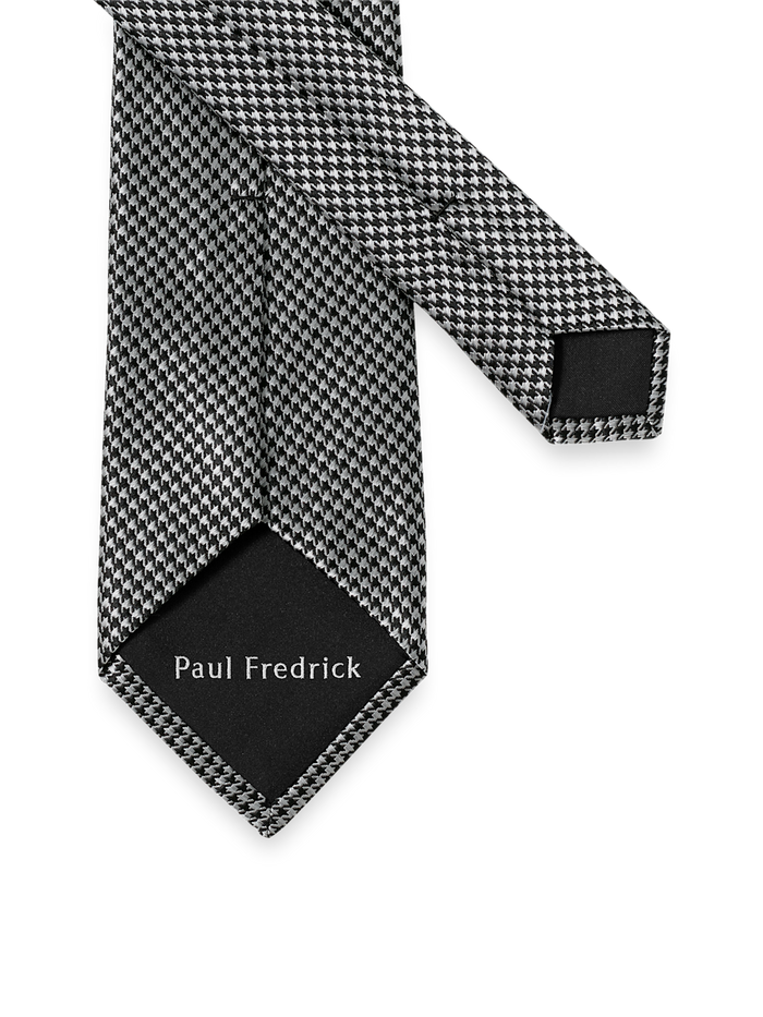 Alternate Image of Houndstooth Woven Silk Tie-2