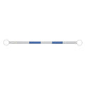 JBC Safety Retractable Traffic Cone Bar - 3.35ft to 6.6ft - Blue / White