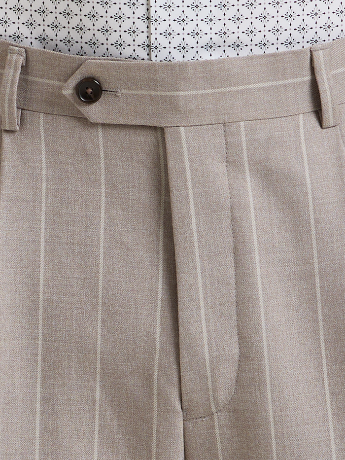 Alternate Image of "Kingston Pinstripe" Wool Single Pleat Suit Pants-4
