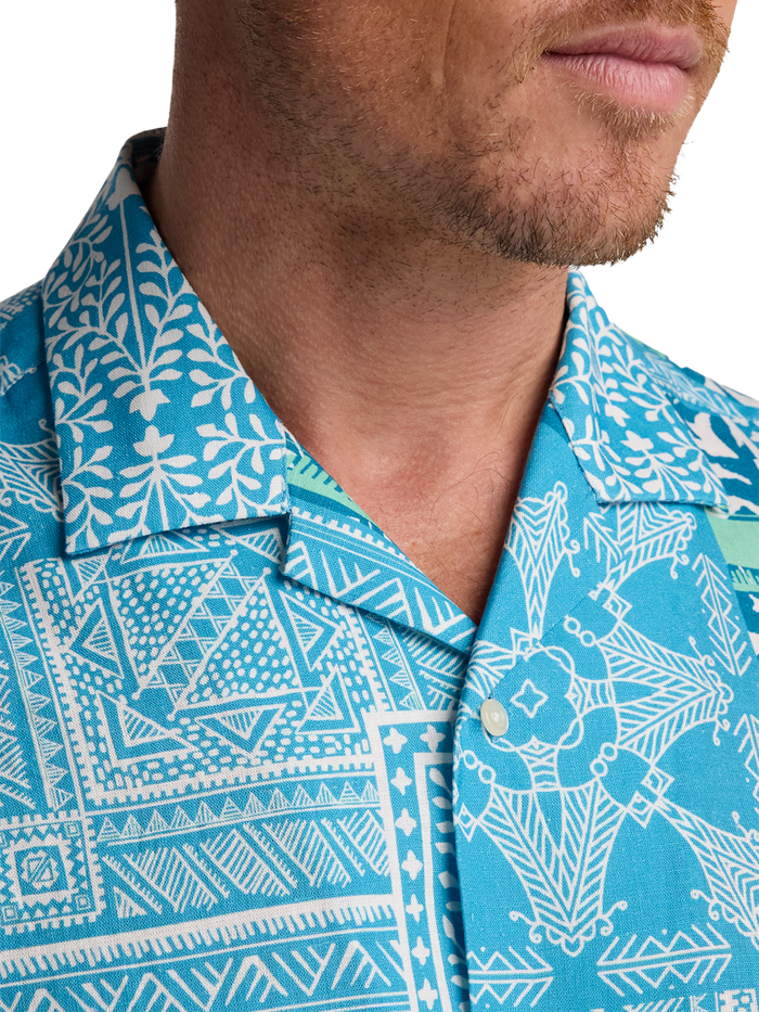 Alternate Image of Linen Blend Bandana Casual Shirt-2