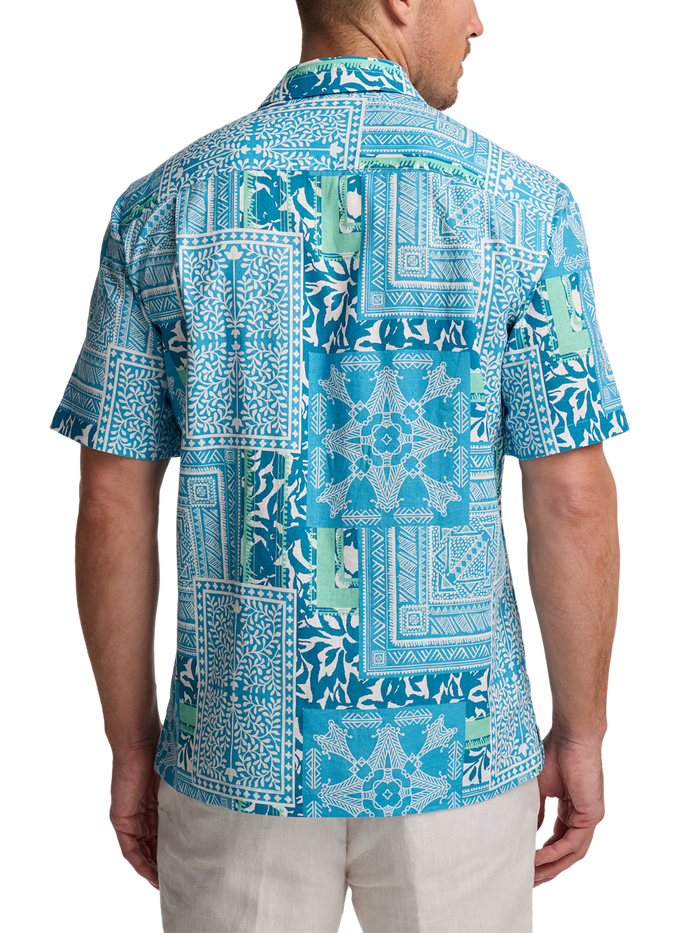 Alternate Image of Linen Blend Bandana Casual Shirt-4
