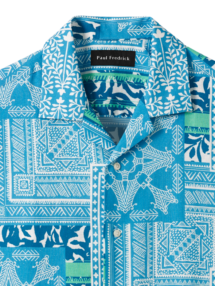 Alternate Image of Linen Blend Bandana Casual Shirt-5