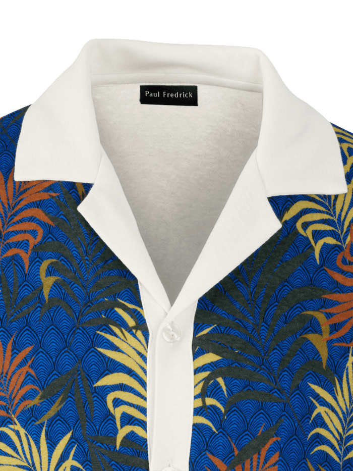 Alternate Image of Linen Blend Button Front Camp Collar-5