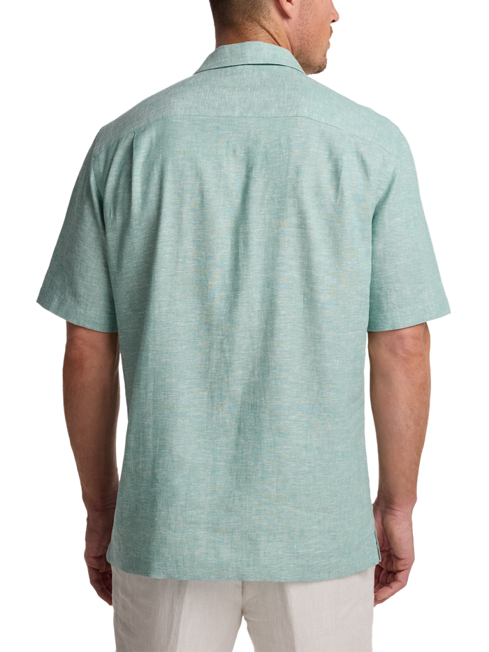 Alternate Image of Linen Blend Solid Casual Shirt-4