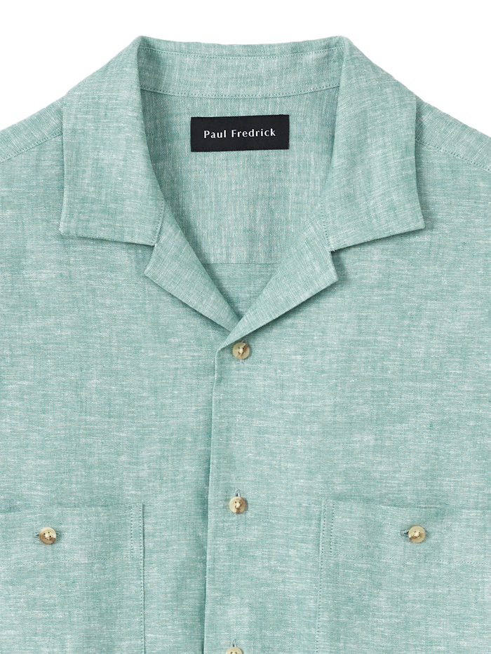 Alternate Image of Linen Blend Solid Casual Shirt-5
