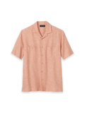 Product Image of Linen Blend Solid Casual Shirt-Light Coral