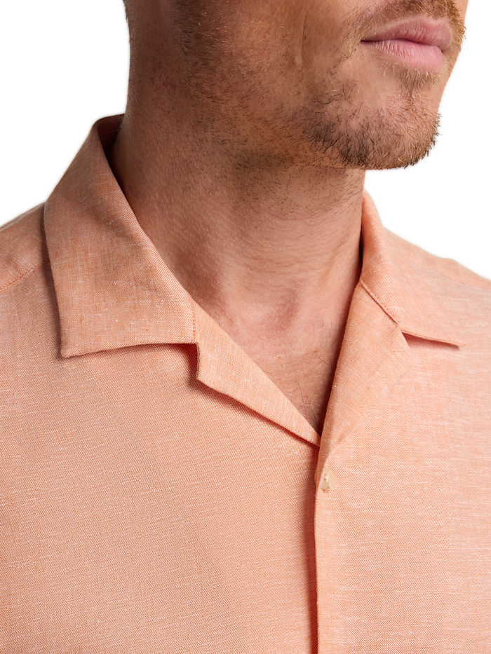 Alternate Image of Linen Blend Solid Casual Shirt-2