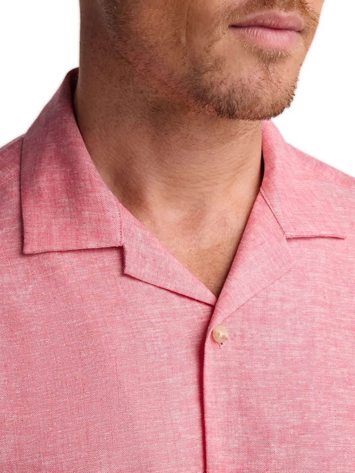 Alternate Image of Linen Blend Solid Casual Shirt-2