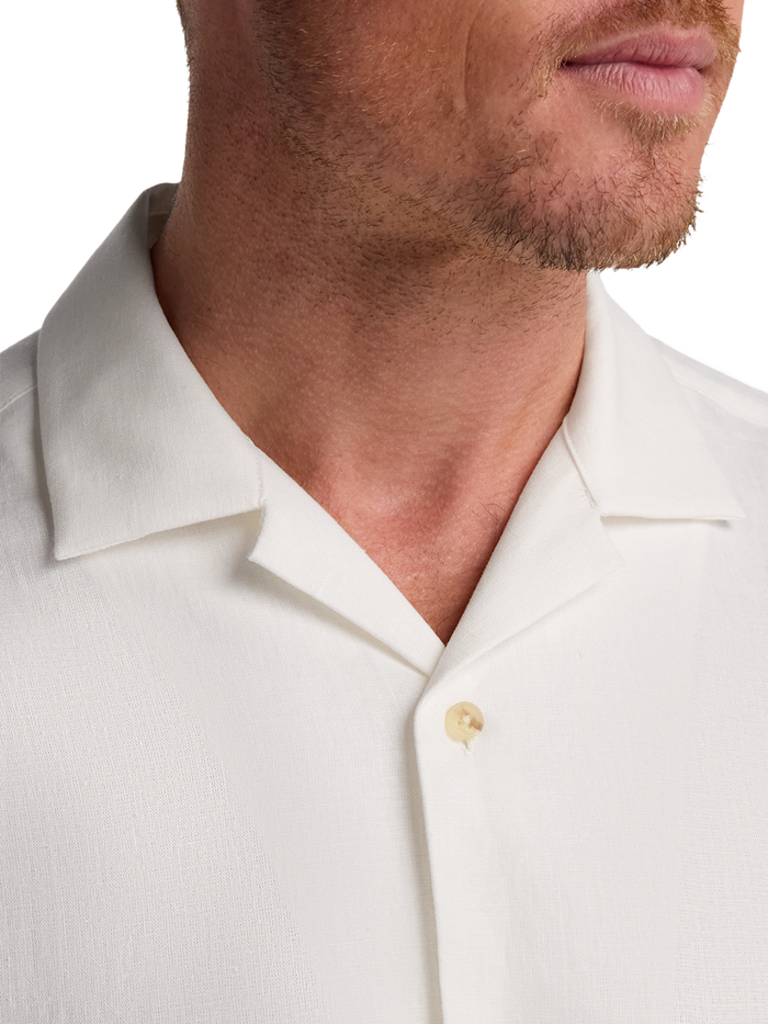 Alternate Image of Linen Blend Solid Casual Shirt-2
