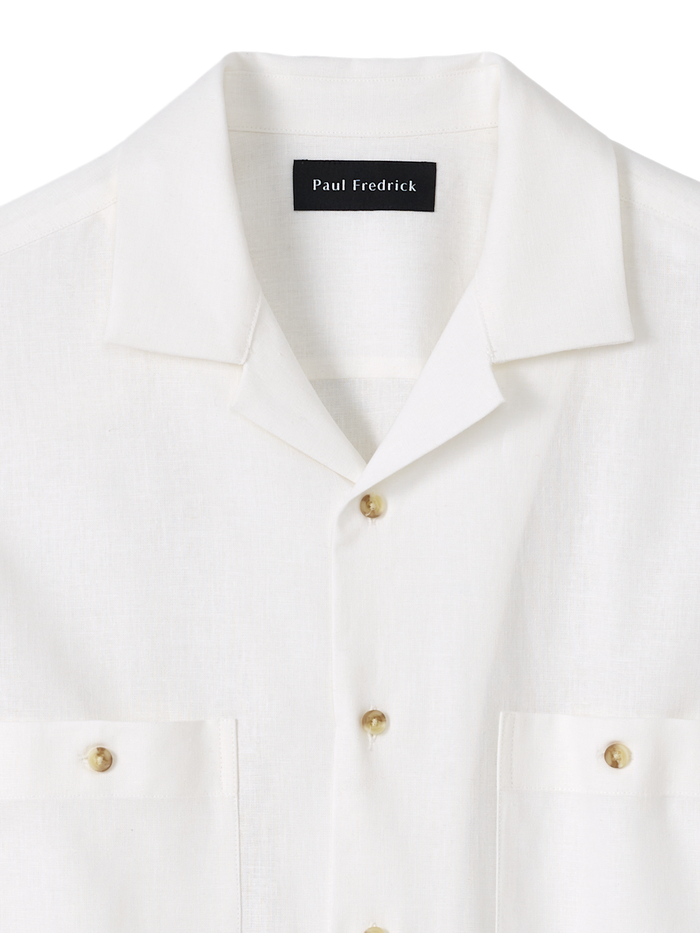 Alternate Image of Linen Blend Solid Casual Shirt-5