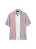Product Image of Linen Blend Stripe Casual Shirt-Multi