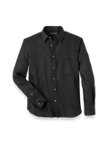 Product Image of Linen Solid Casual Shirt-Black