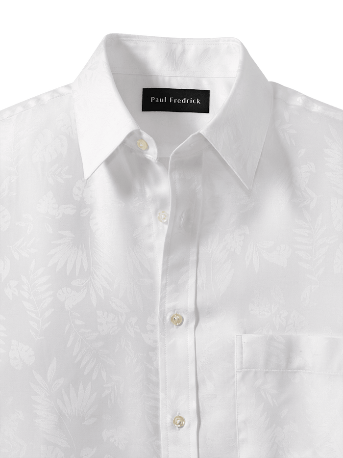 Alternate Image of Lyocell Solid Jacquard Casual Shirt-5