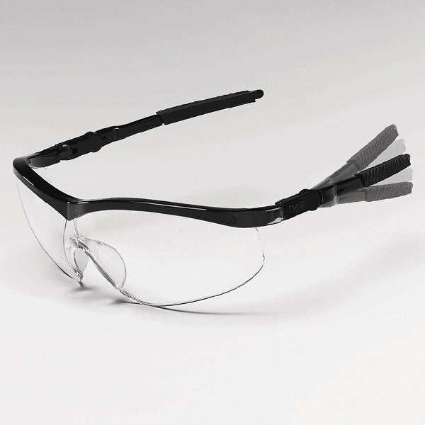 MCR Safety ST1 Series Safety Glasses - Black Frame - Clear Lens - ST110
