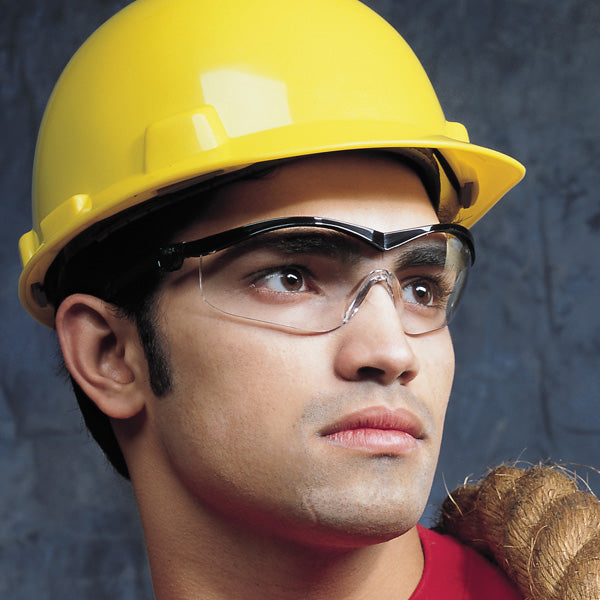 MCR Safety ST1 Series Safety Glasses - Black Frame - Clear Lens - ST110