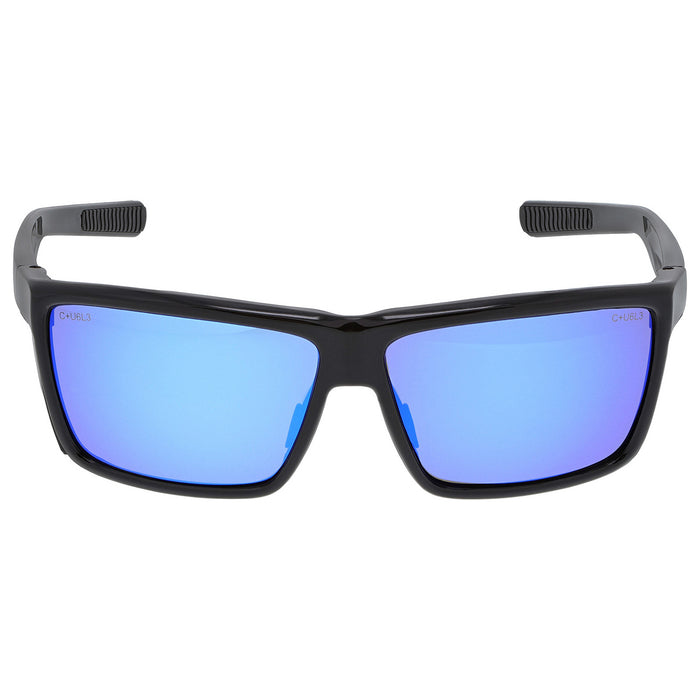 MCR Safety Swagger SR2 Series Polarized Blue Diamond Mirror Lens Safety Glasses - SR218BZ