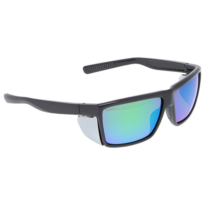 MCR Safety Swagger SR2 Series Polarized Green Mirror Lens Safety Glasses - SR22BGZ