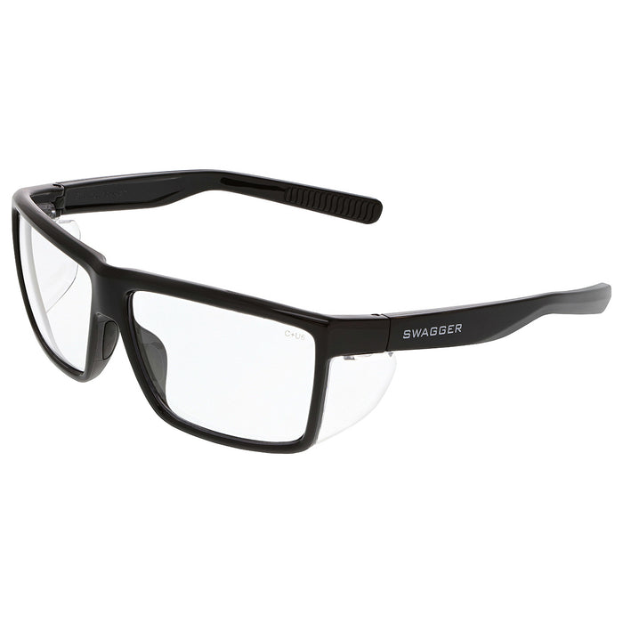 MCR Safety Swagger SR2 Series Safety Glasses - Black Frame - Clear Lens - SR210