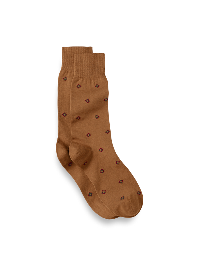 Product Image of Medallion Cotton Blend Sock-Bronze