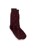 Product Image of Medallion Cotton Blend Sock-Burgundy