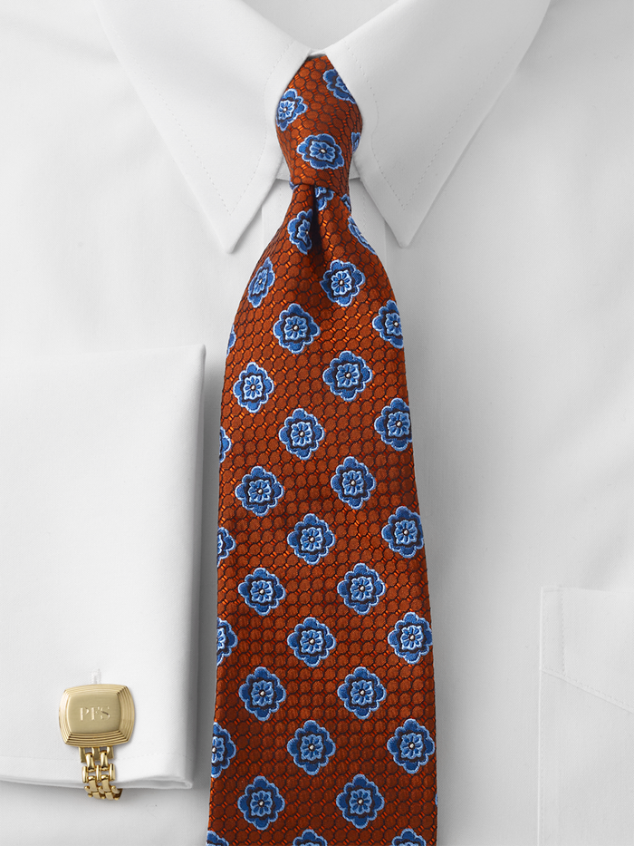 Alternate Image of Medallion Woven Silk Tie-1